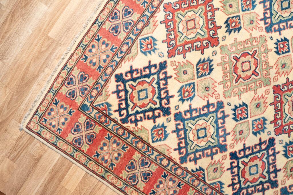 Kazak Wool Pile Rug 5'x6.4' View 4