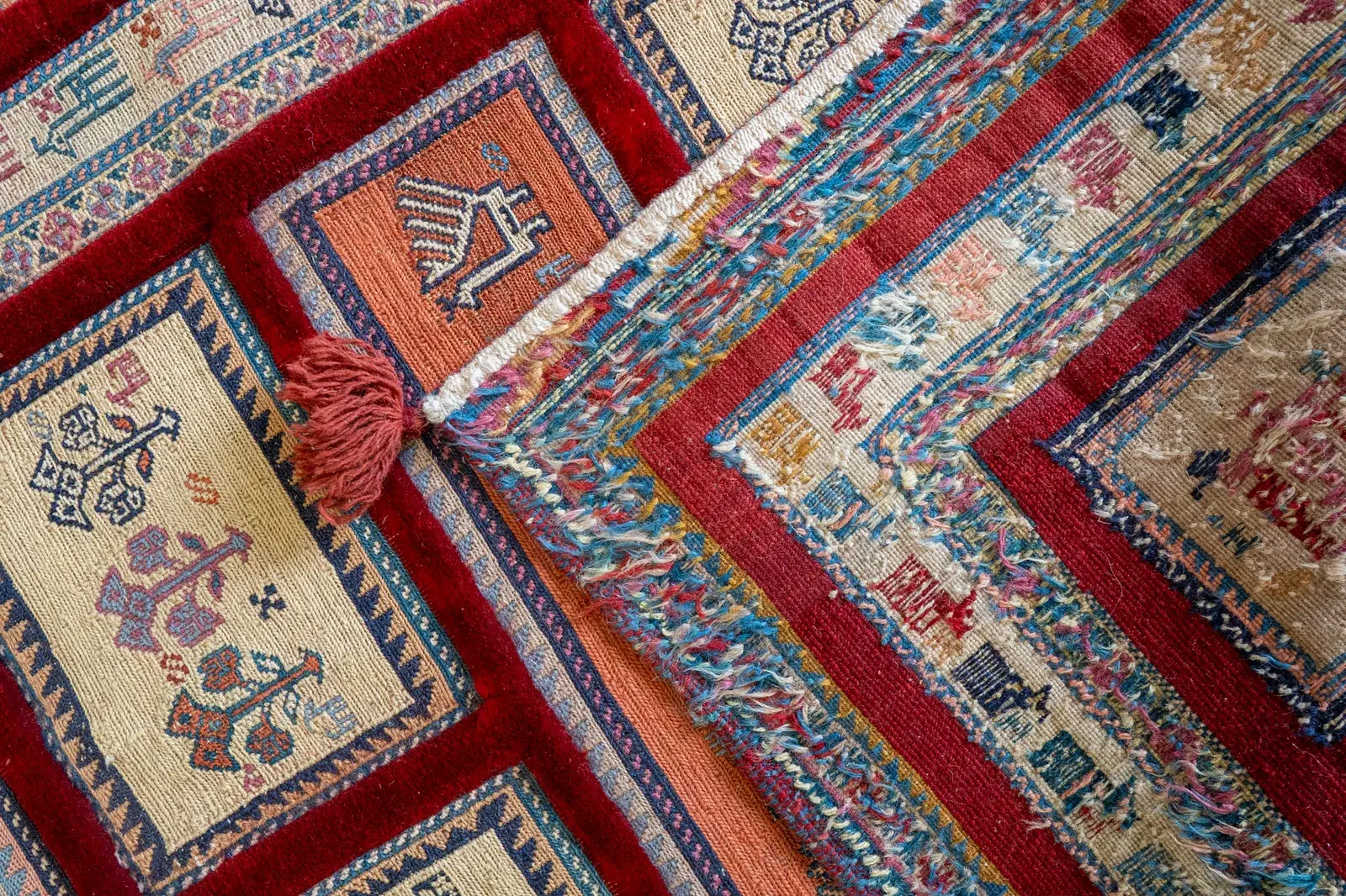 Kilim Rug 3923 – Genuine Hand-Woven Wool Oriental Rug View 5