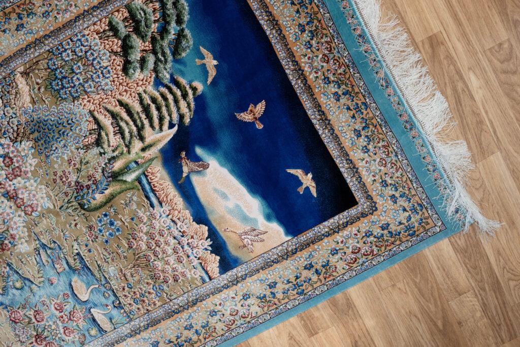 Qum Design Silk Rug 3.5'x5' View 3