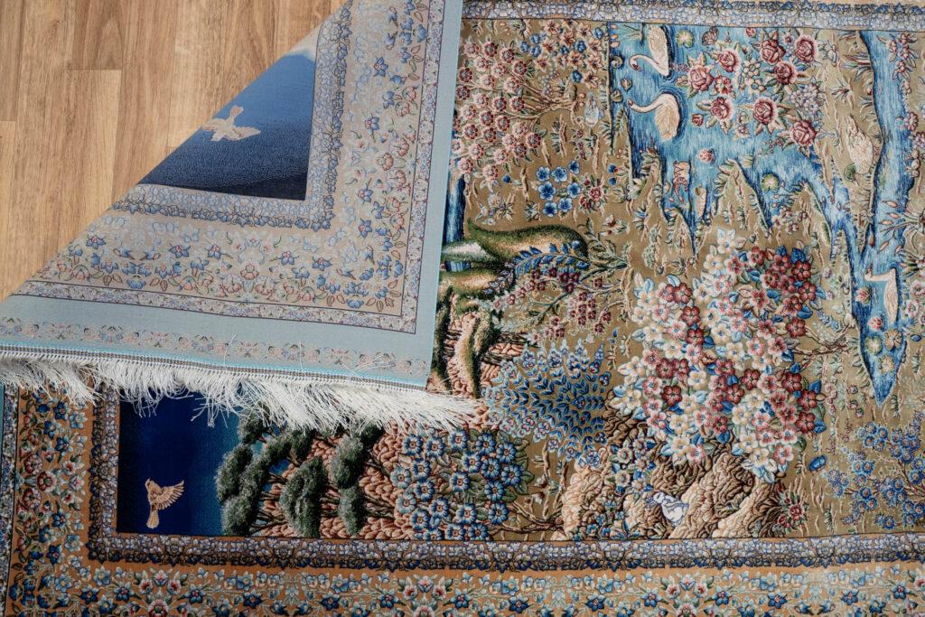 Qum Design Silk Rug 3.5'x5' View 5