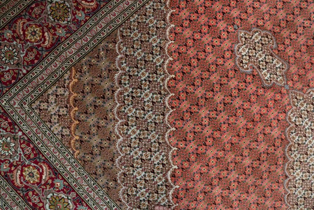 Tabriz Wool Silk Rug 8.4'x11.5' View 5