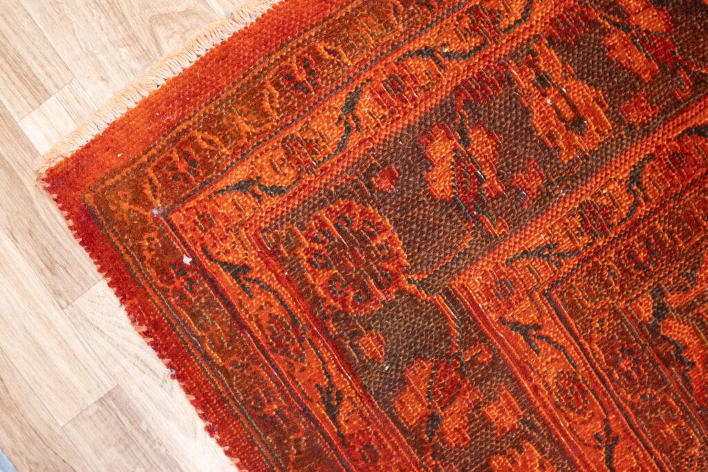 Overdyed Vintage Wool rug 7.0x10.0 View 3