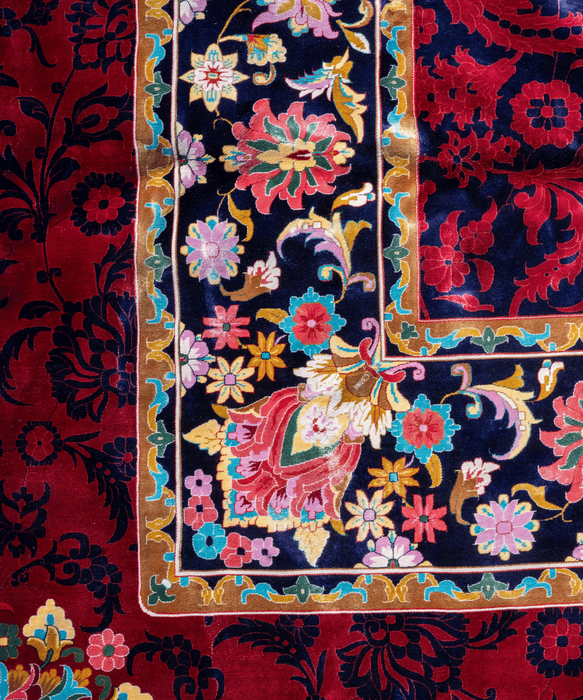 Qum Silk Oriental Rug – 10' × 10' View 3