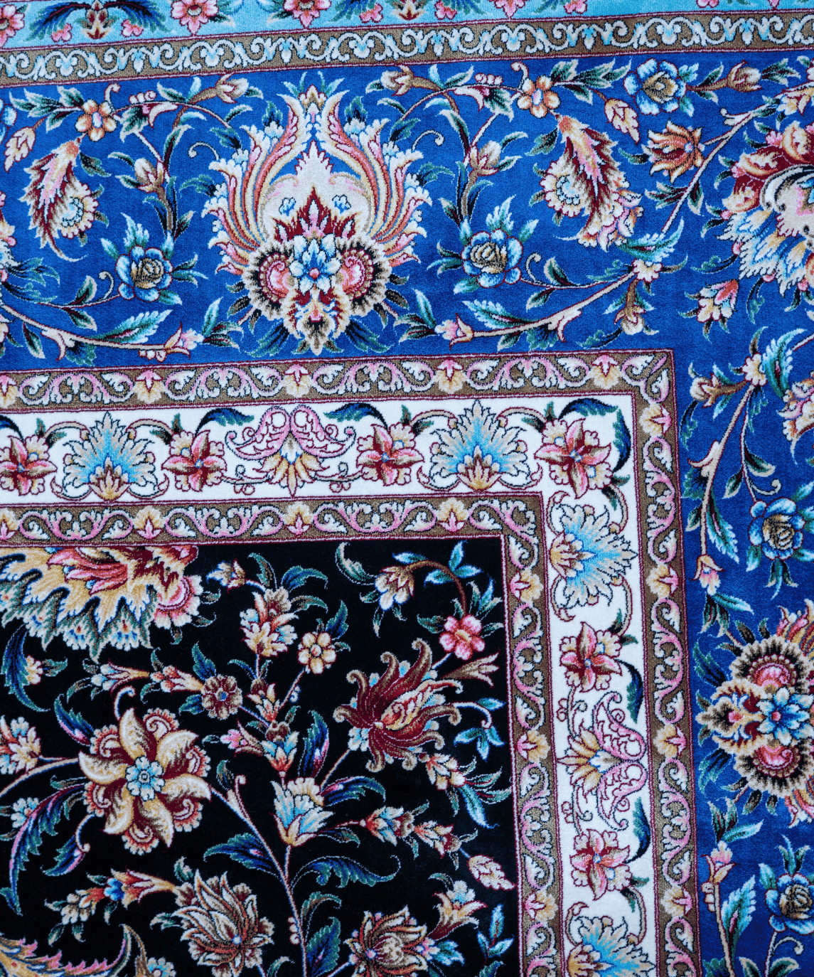 Traditional Qum Silk Handwoven Oriental Rug – 9'8" × 12'8" View 9