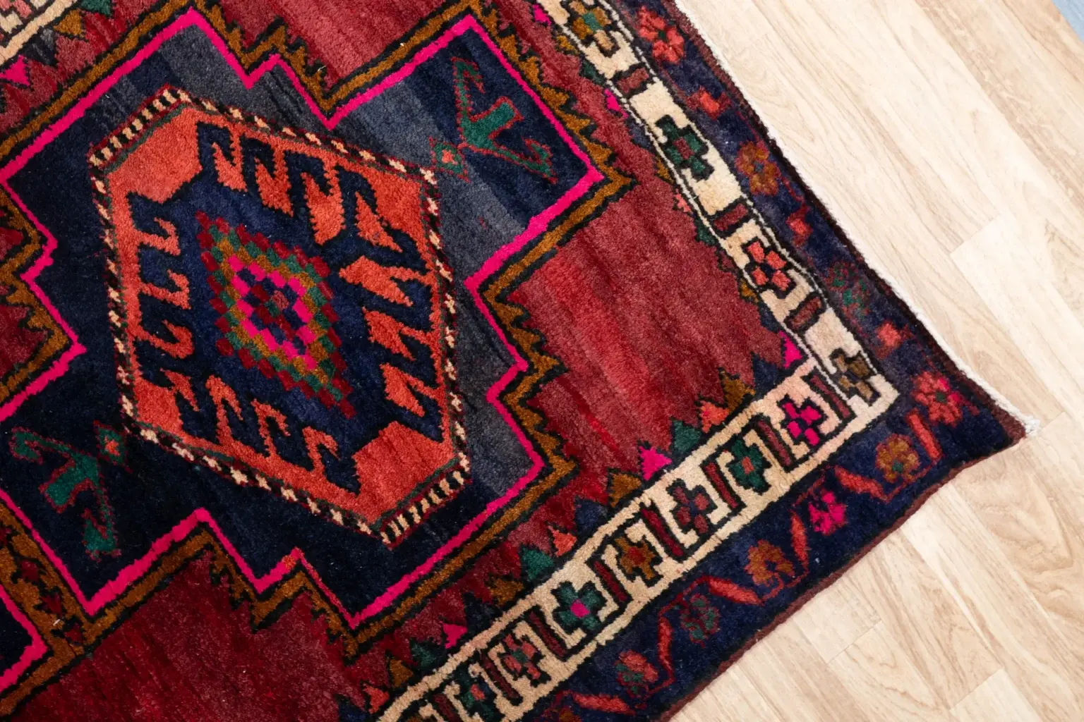 Hamadan Wool Rug 3.5 x 10.5 View 2