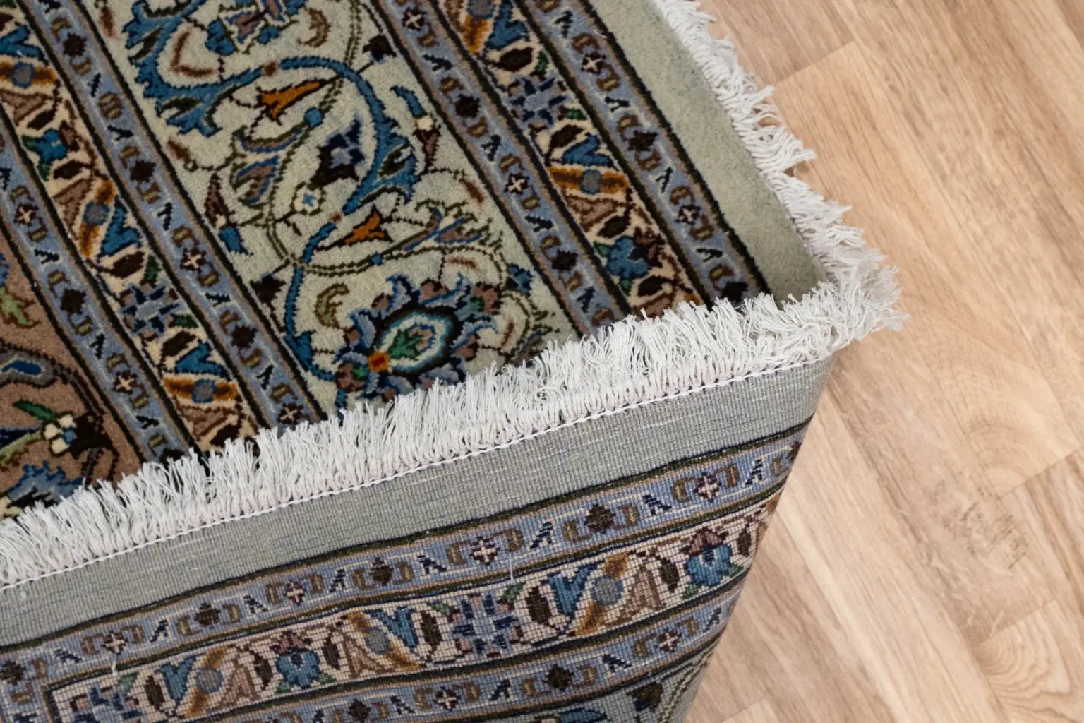 Kashan Wool Rug 6.6 x 9.6 View 4