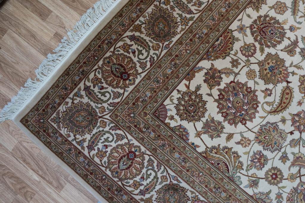 Tabriz Kurk Wool Rug 9'x12' View 5