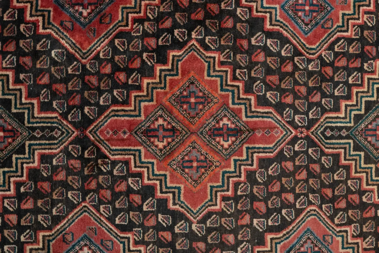 Hamadan Wool Rug 4.2 x 9.2 View 1