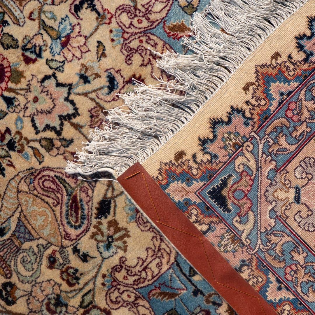 Kashmar Handwoven Blue & Ivory Wool Oriental Rug – 10×13 View 8