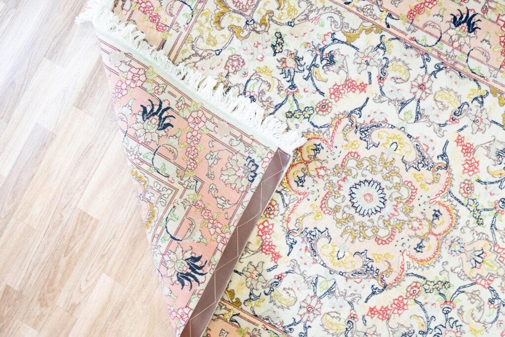 Tabriz Wool Silk Rug 3'x5' View 3