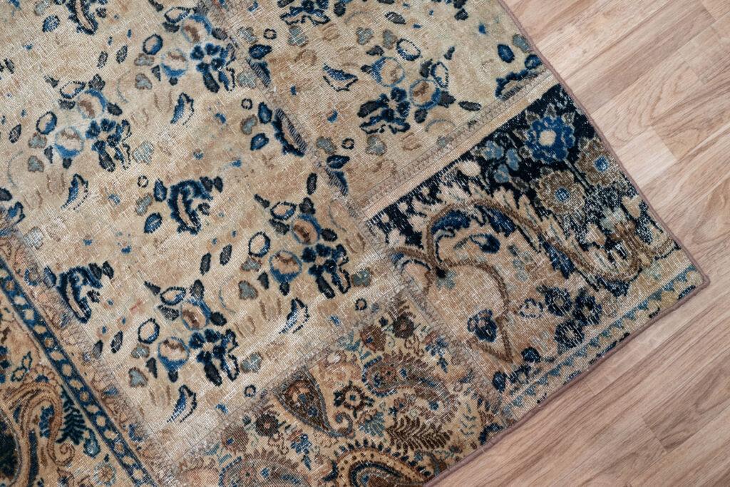 Vintage Overdyed Rug 6.4'x10' View 4