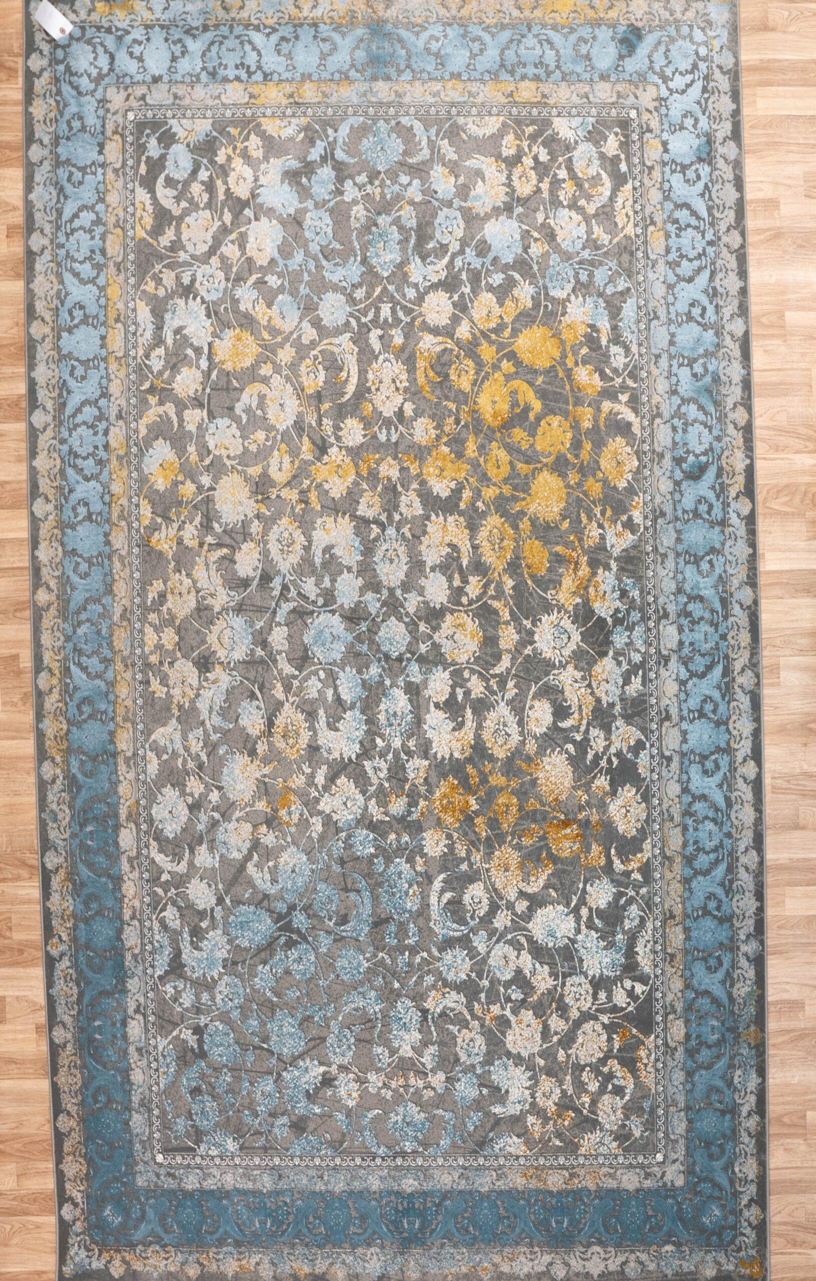 Tabriz Design Wool Silk Rug 7'x10' View 1