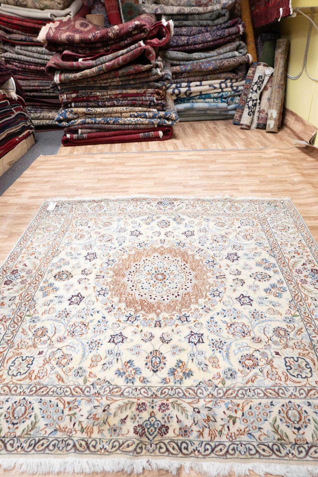 Nain Wool Rug 6.2x6.2 View 5