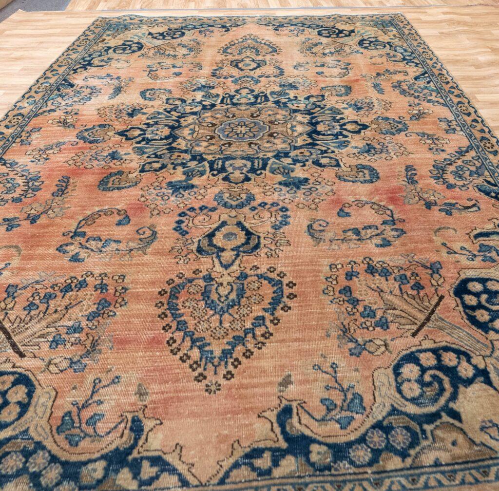 Tabriz Overdyed Wool Rug 6.6x9.3 View 3
