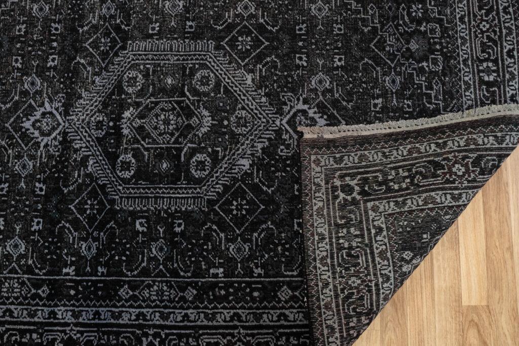 Overdyed Bidjar Wool Rug 4'x6' View 4