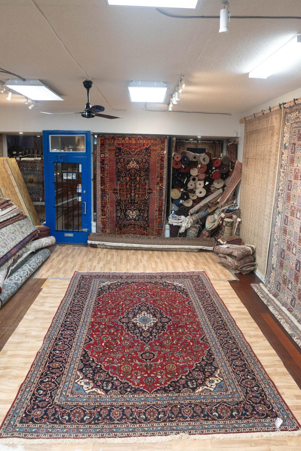 Kashan Wool rug 8.1'x11.10' View 6