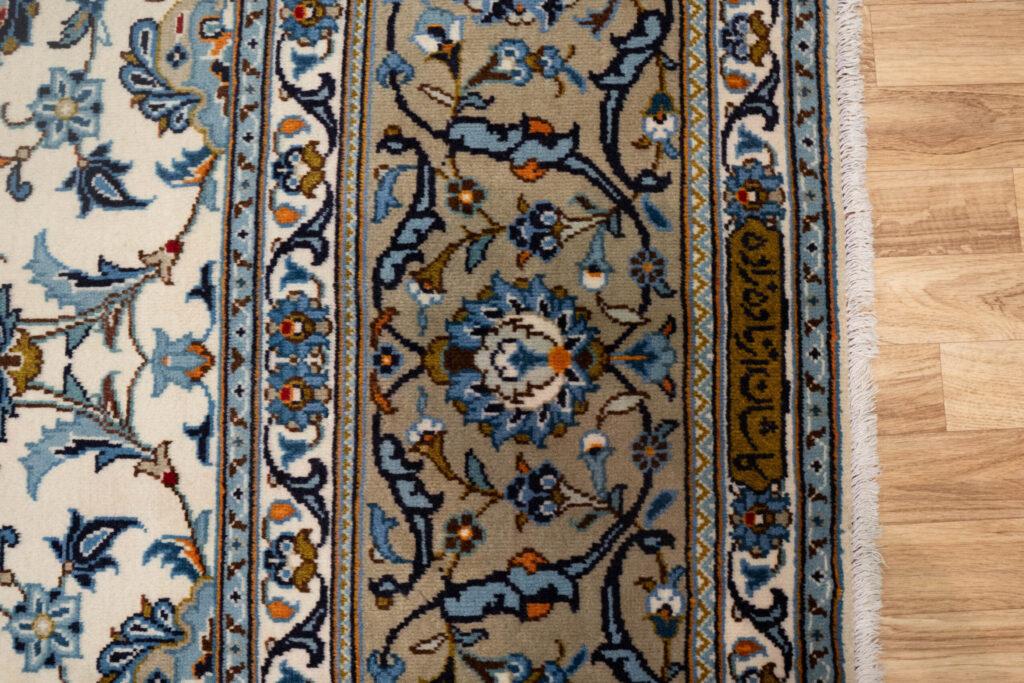 Kashan Wool Silk Rug 8.6'x11.6' View 1