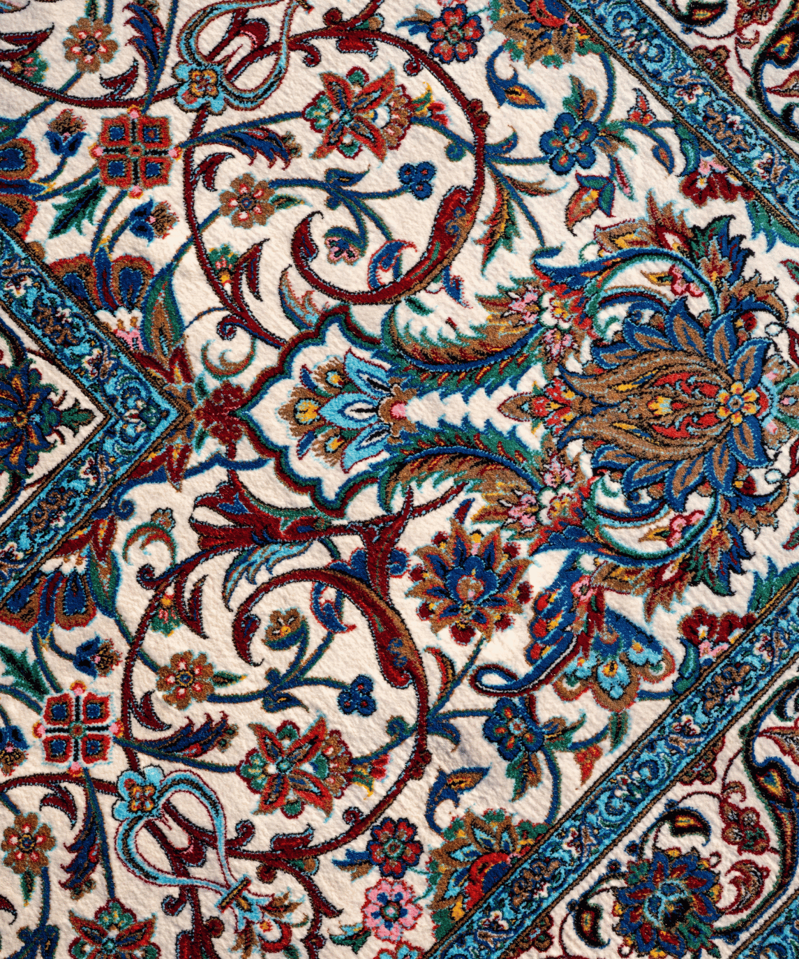 Luxury Qum Silk Handwoven Oriental Rug – 9'8" × 12'8" View 6