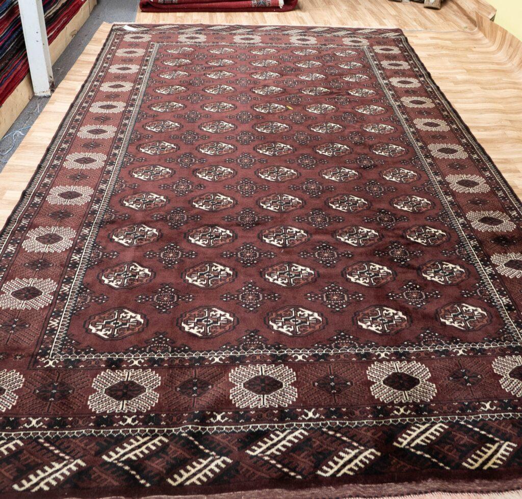 Turkmen Wool Rug 7.2x11.1 View 1