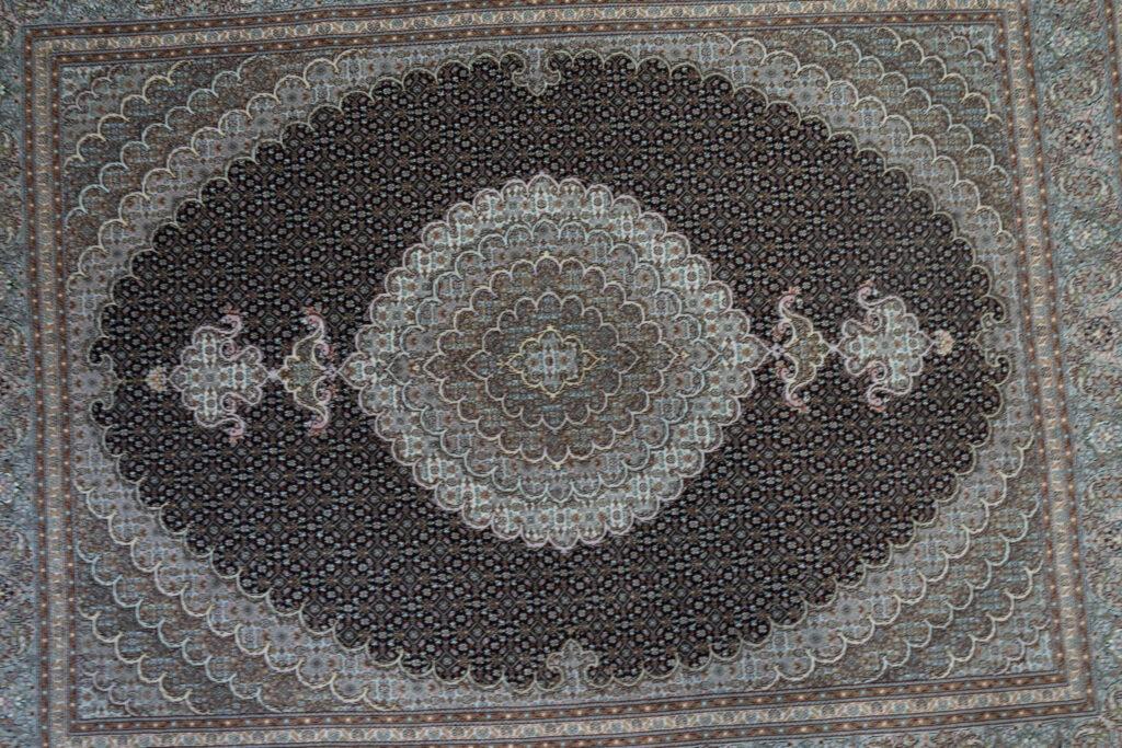 Tabriz Wool Silk Rug 5'x7' View 2