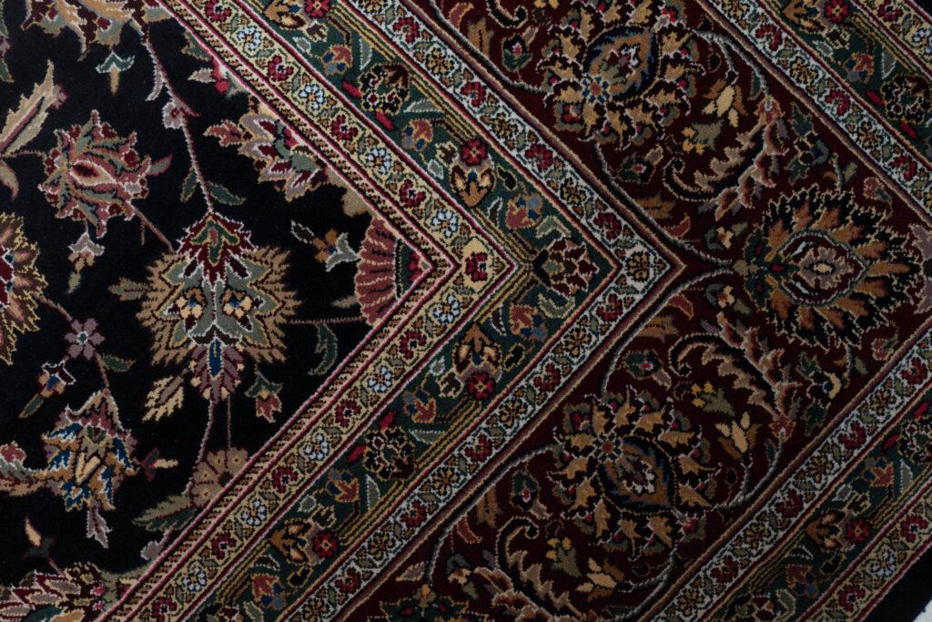 Tabriz Wool silk Rug 9'x12' View 4