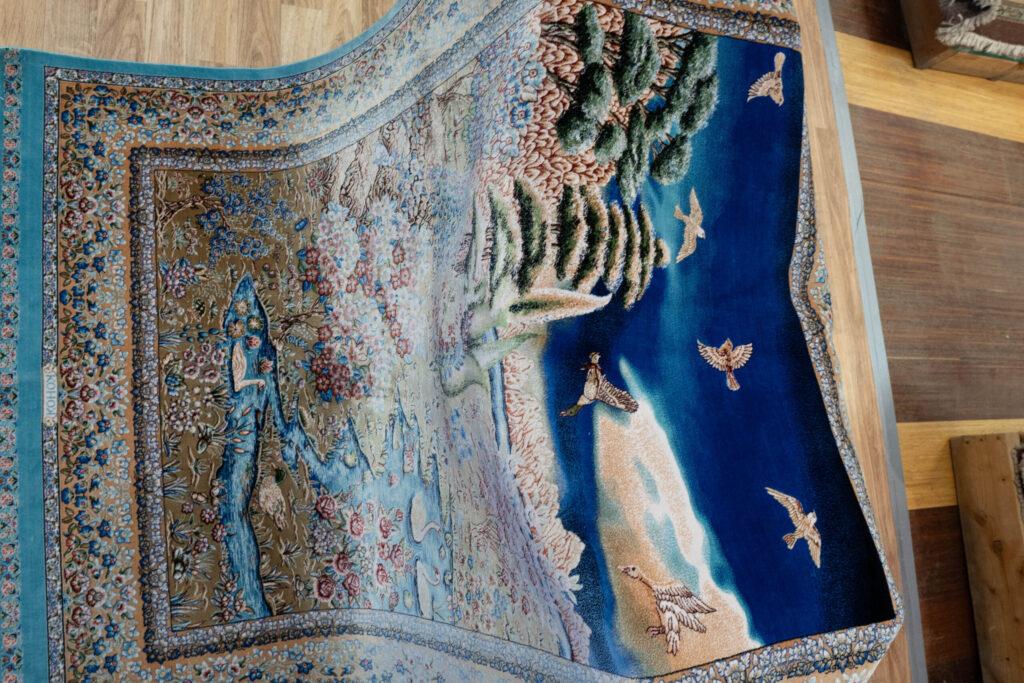 Qum Design Silk Rug 3.5'x5' View 6