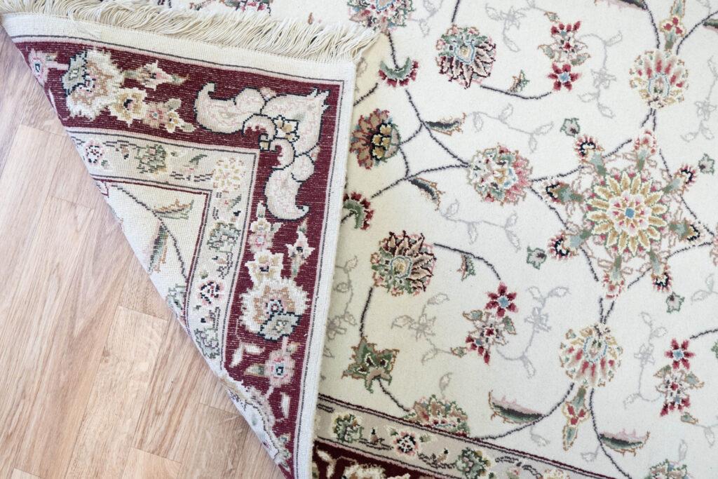 Tabriz Wool Silk Rug 3'x5' View 3