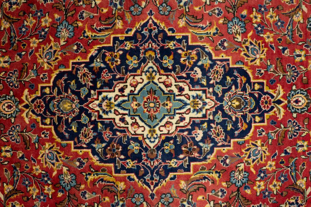 Kashan Wool Rug 6.8x9.8 View 1