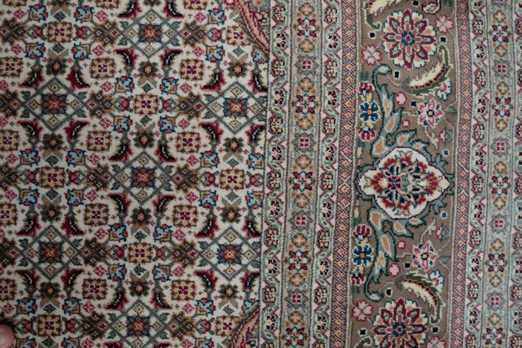 Tabriz Wool Silk Rug 9'x12' View 6