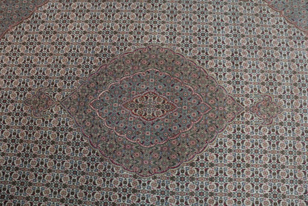 Tabriz Wool Silk Rug 9'x12' View 4