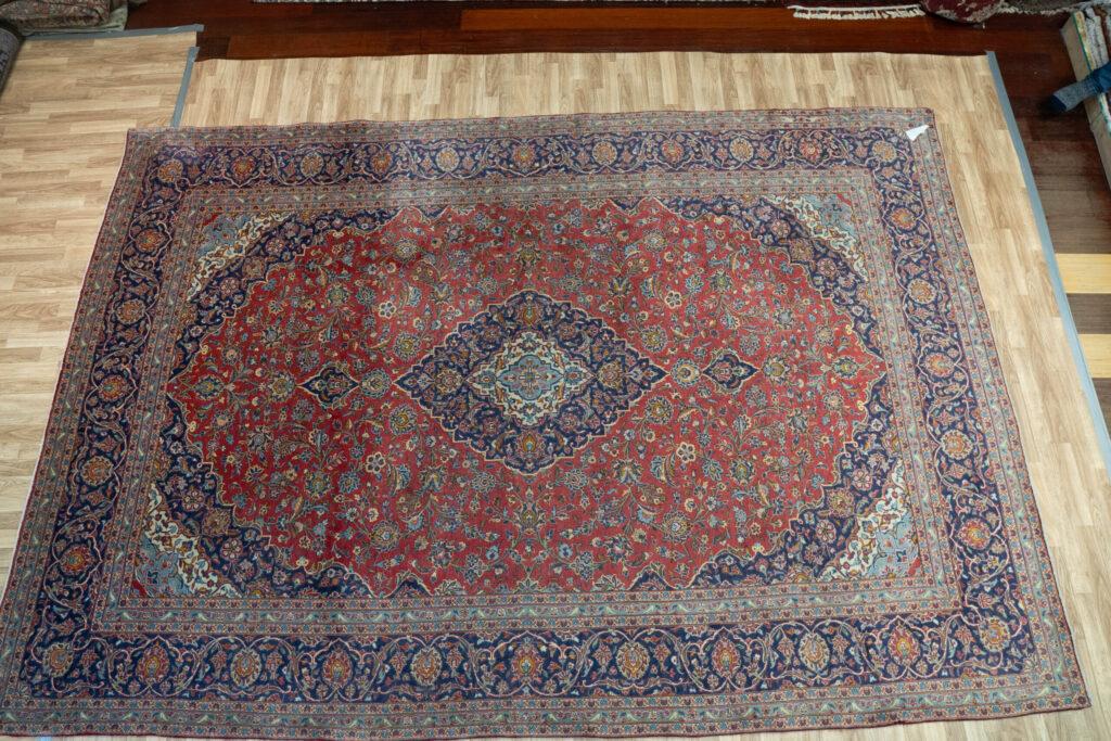 Kashan Kurk Wool Rug 8.1'x11.10' View 2