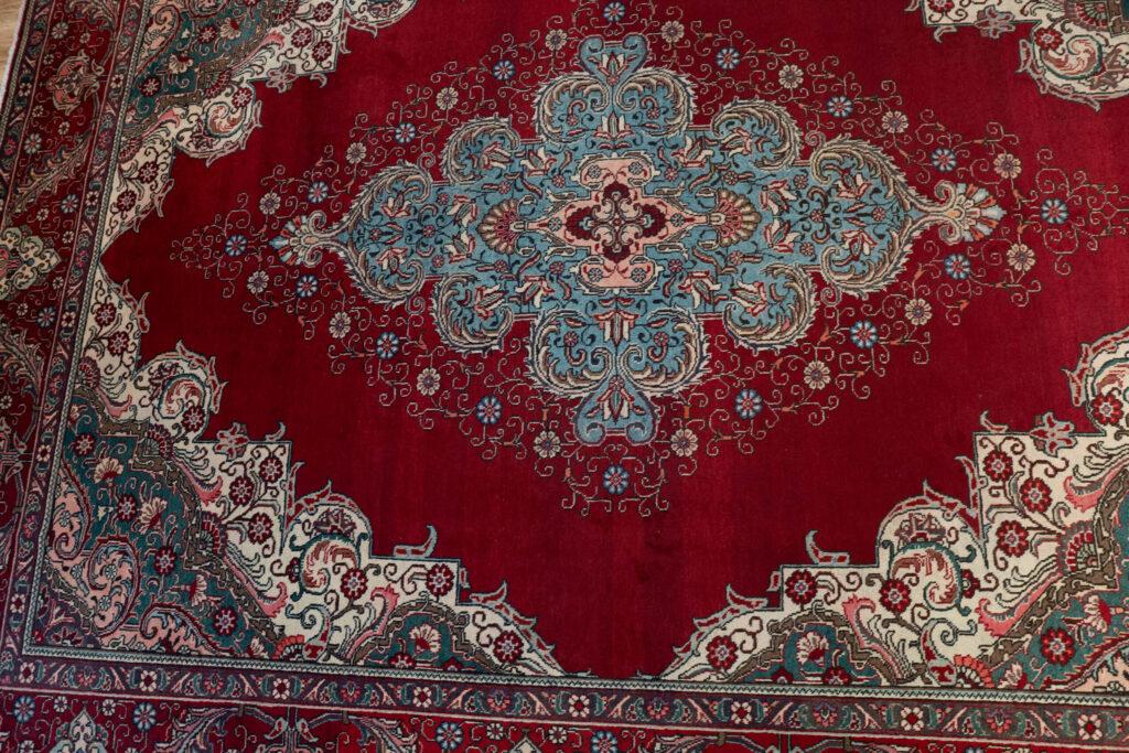 Tabriz Wool Pile Rug 9.5'x12.5' View 4