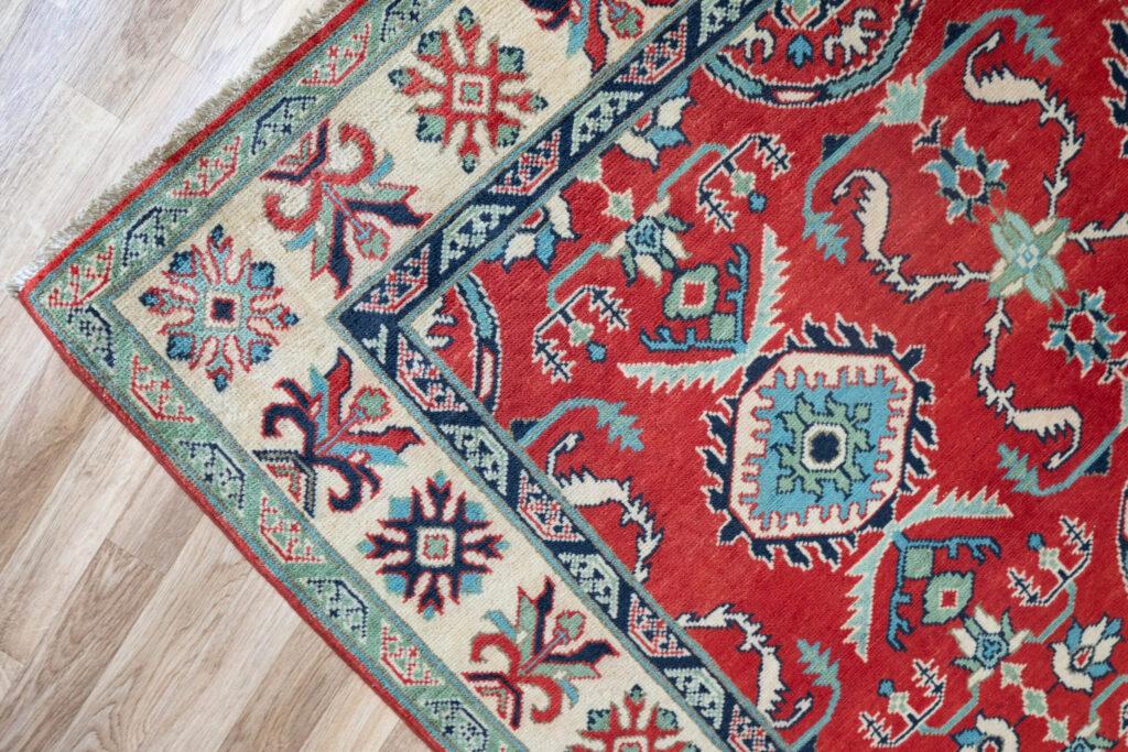 Kazak Wool Rug 5'x6' View 3