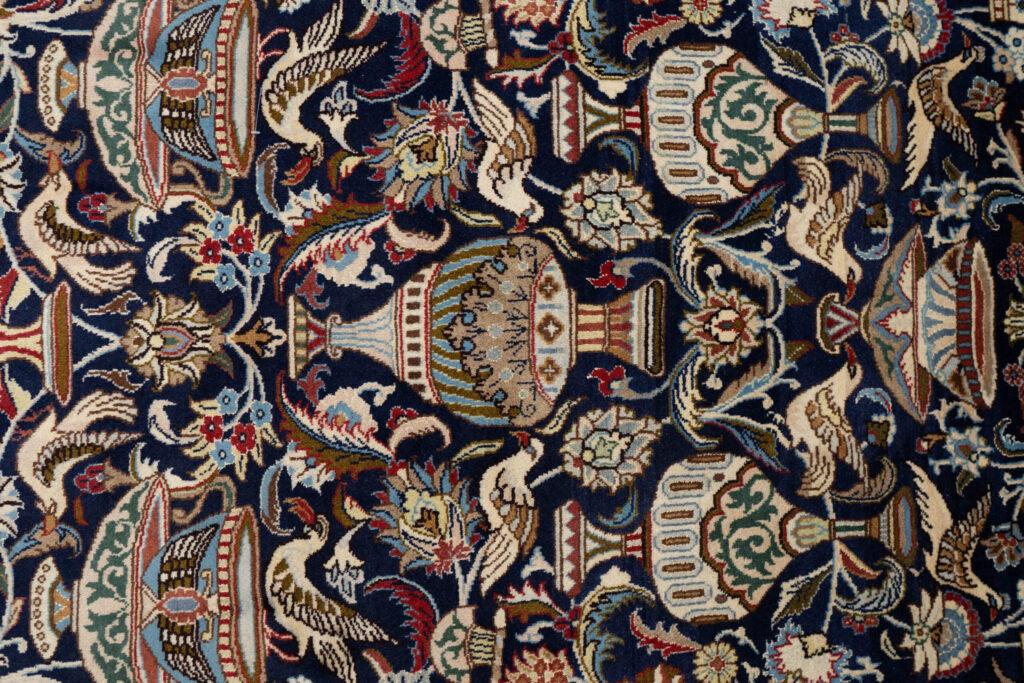 Kashmar Wool Silk Rug 6.5'x8.3' View 2