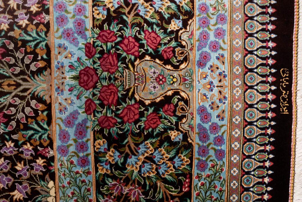 Qum Design Pure Silk Rug 8'x10' View 4