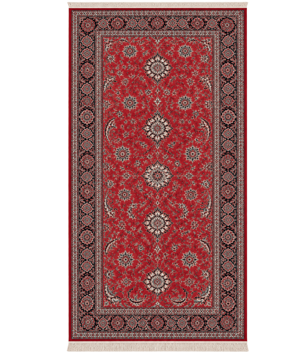 Traditional Bidjar Wool & Silk Handwoven Oriental Runner Rug – 4'0" × 9'5"