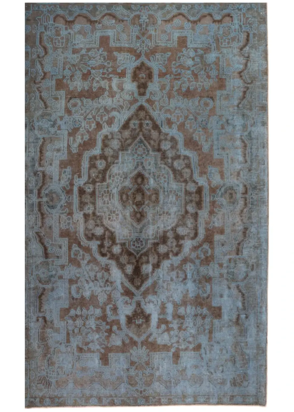 Vintage Overdyed Tabriz Rug 6'x9'