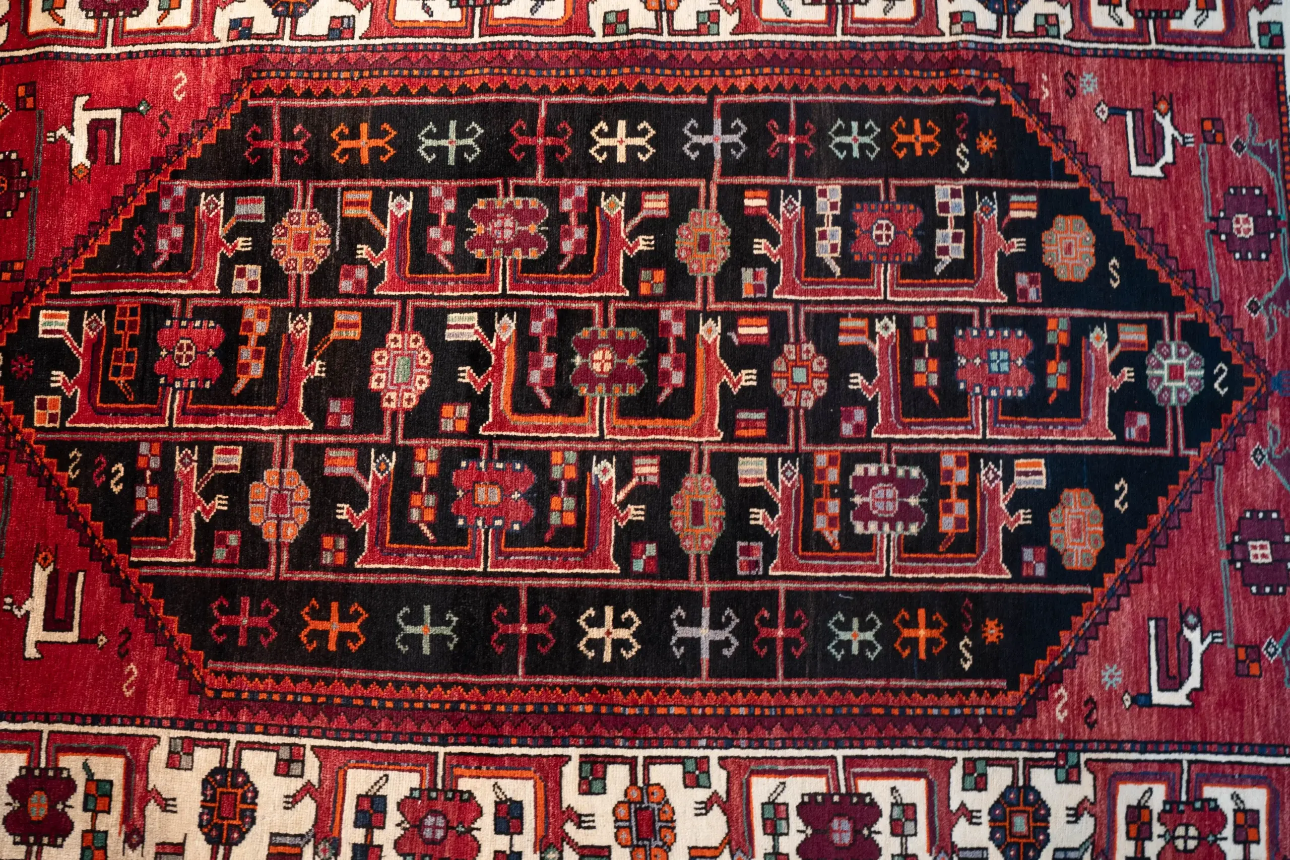 Bakhtiari Wool Rug 5.4x6.7 View 1