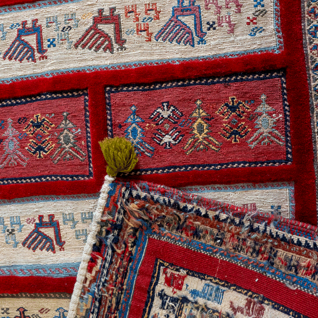 Kilim Rug 3911 – Genuine Hand-Woven Wool Oriental Rug View 3