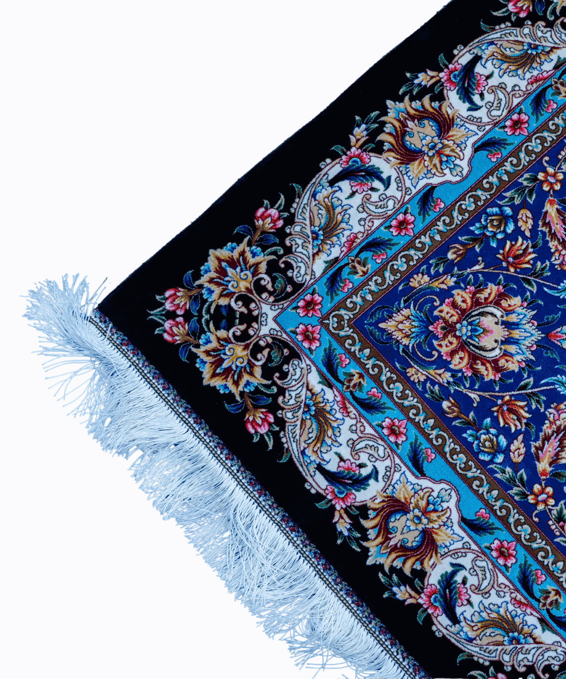 Traditional Qum Silk Handwoven Oriental Rug – 9'8" × 12'8" View 8