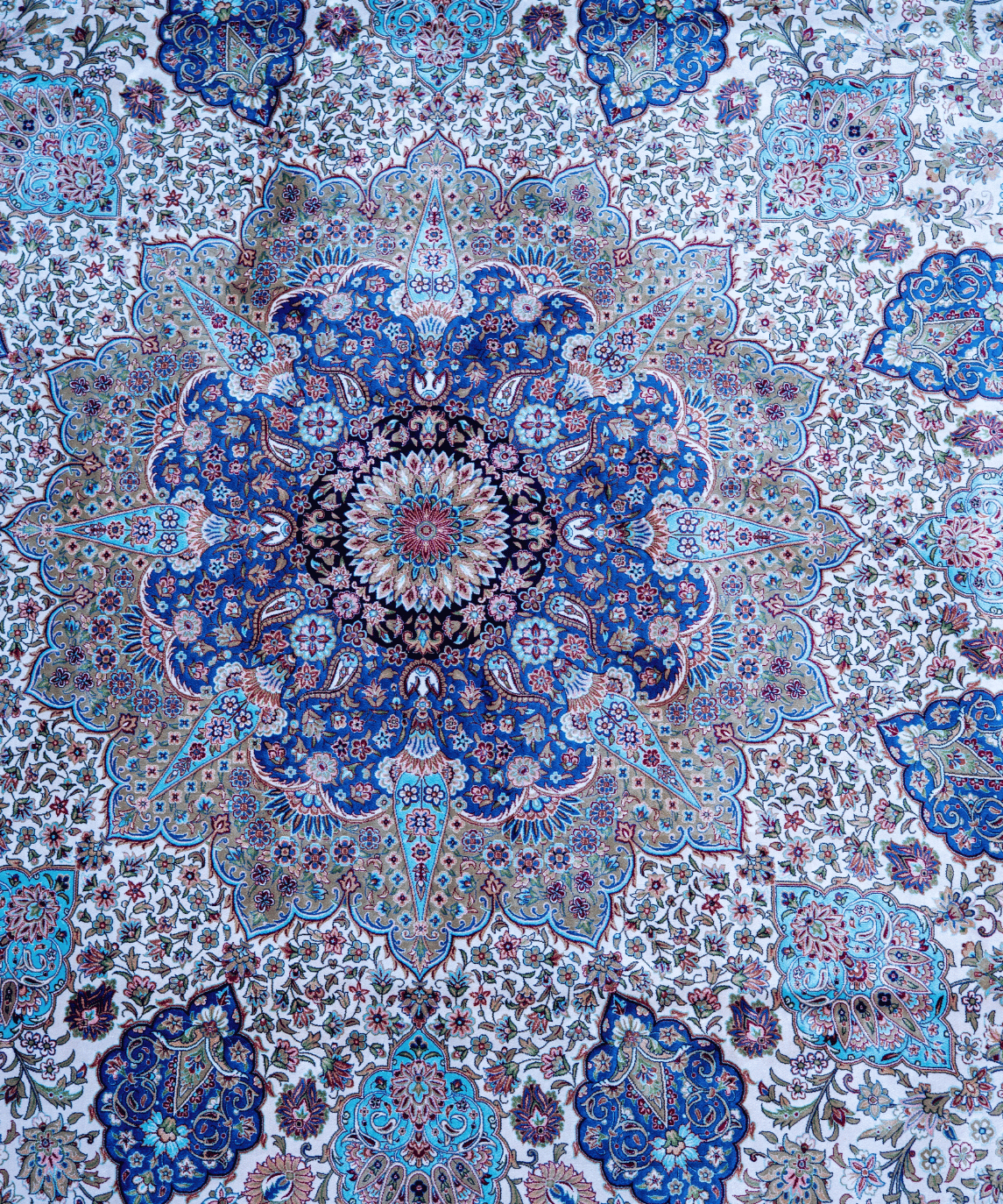 Luxury Qum Silk Handwoven Oriental Rug – 10'2" × 13'2" View 2