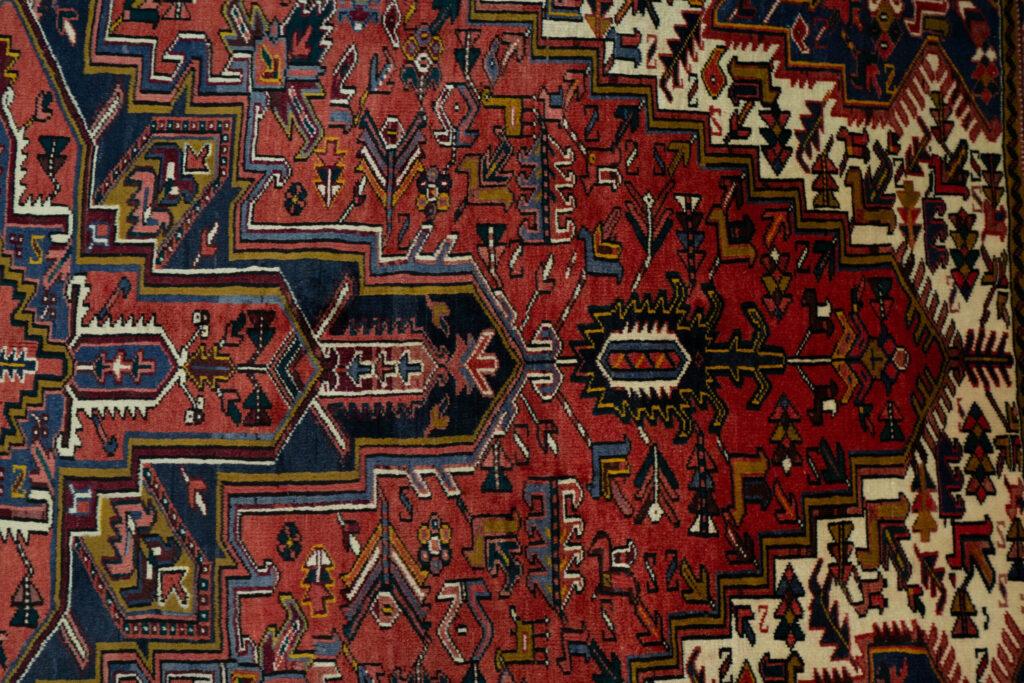 Heriz Wool Silk Rug 8'x11.5' View 7