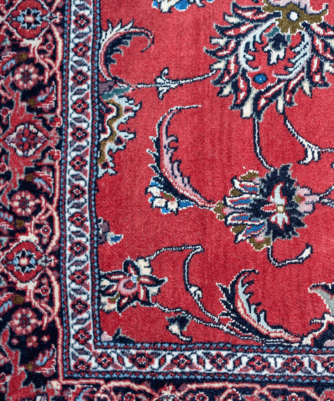 Traditional Bidjar Wool & Silk Handwoven Oriental Runner Rug – 4'0" × 9'5" View 10