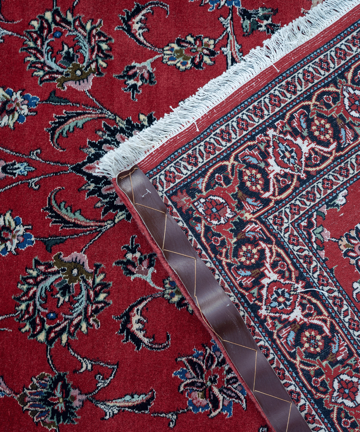 Traditional Bidjar Wool & Silk Handwoven Oriental Runner Rug – 4'0" × 9'5" View 6