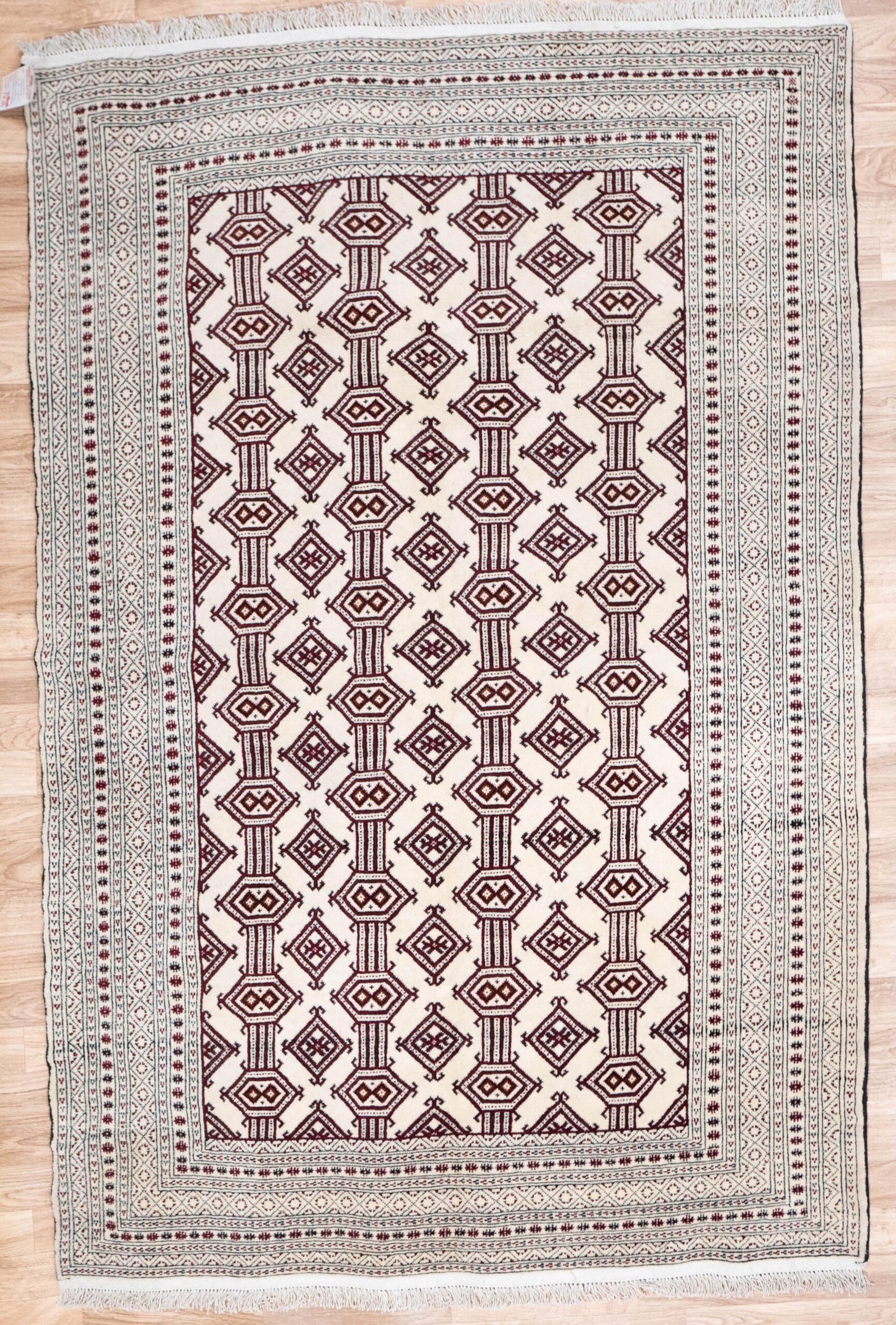 Turkmen Wool Rug 4.0x6.0