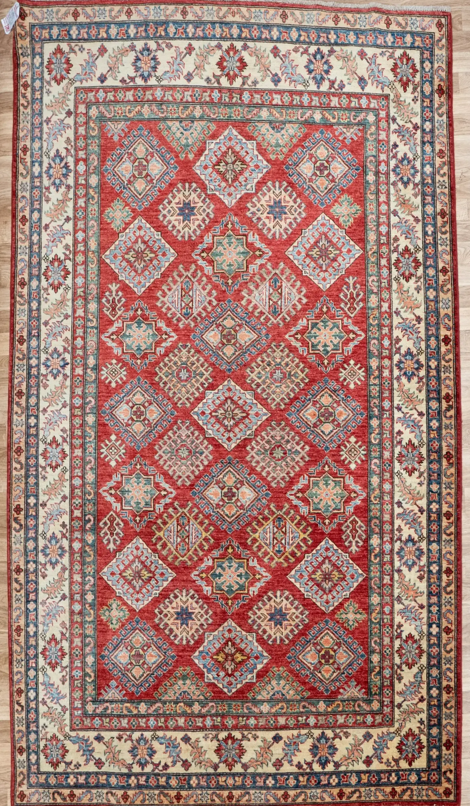 Kazak Wool Rug 7 x 6'