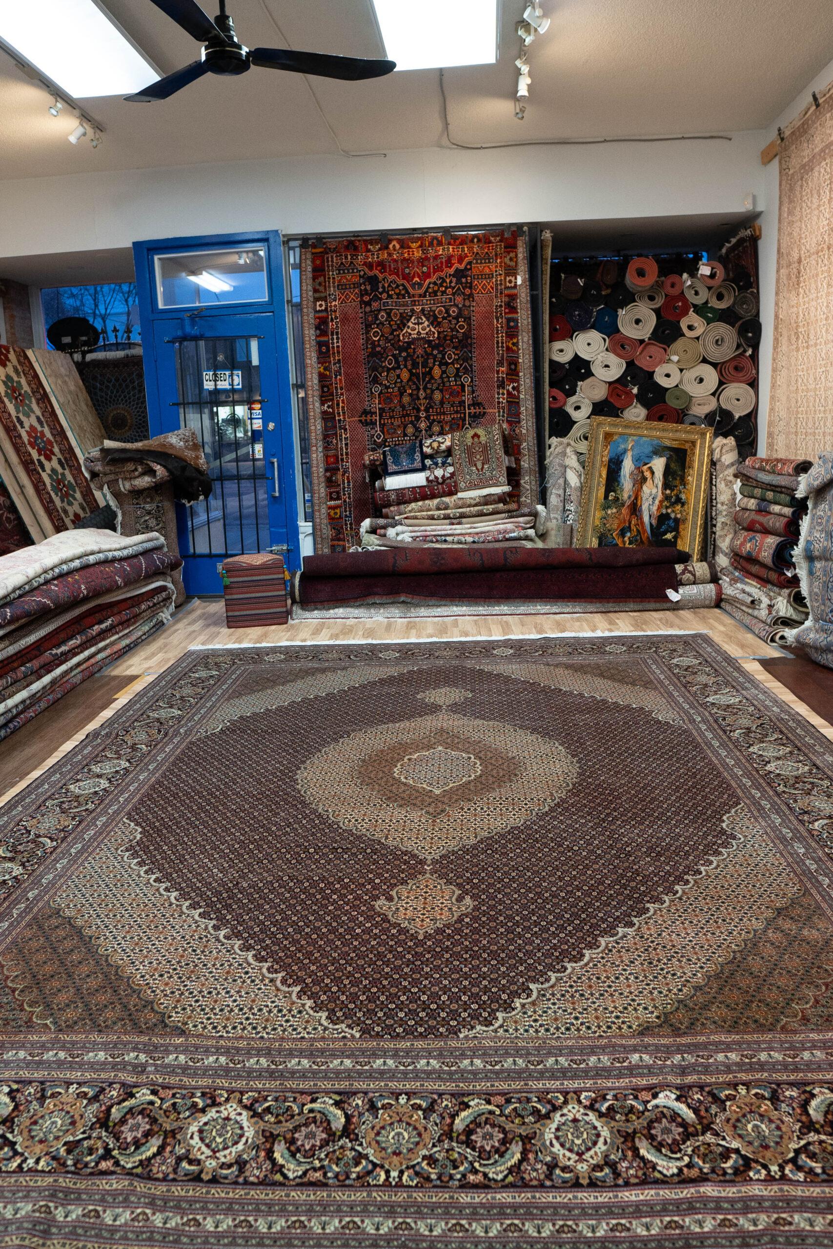 Tabriz Wool Rug 10.0x13.0 View 7