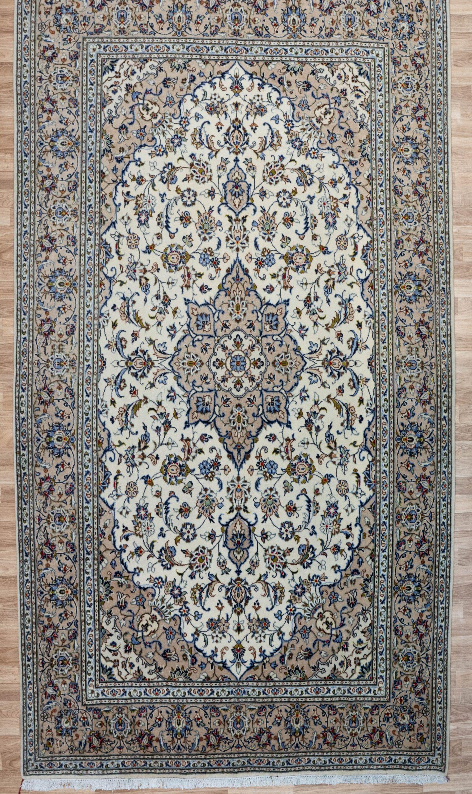 Kashan Wool Rug 6.6x9.6 View 1