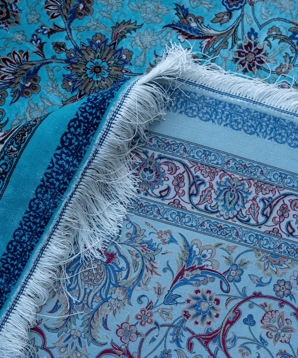 Luxury Qum Silk Handwoven Oriental Rug – 9'9" × 12'10" View 7