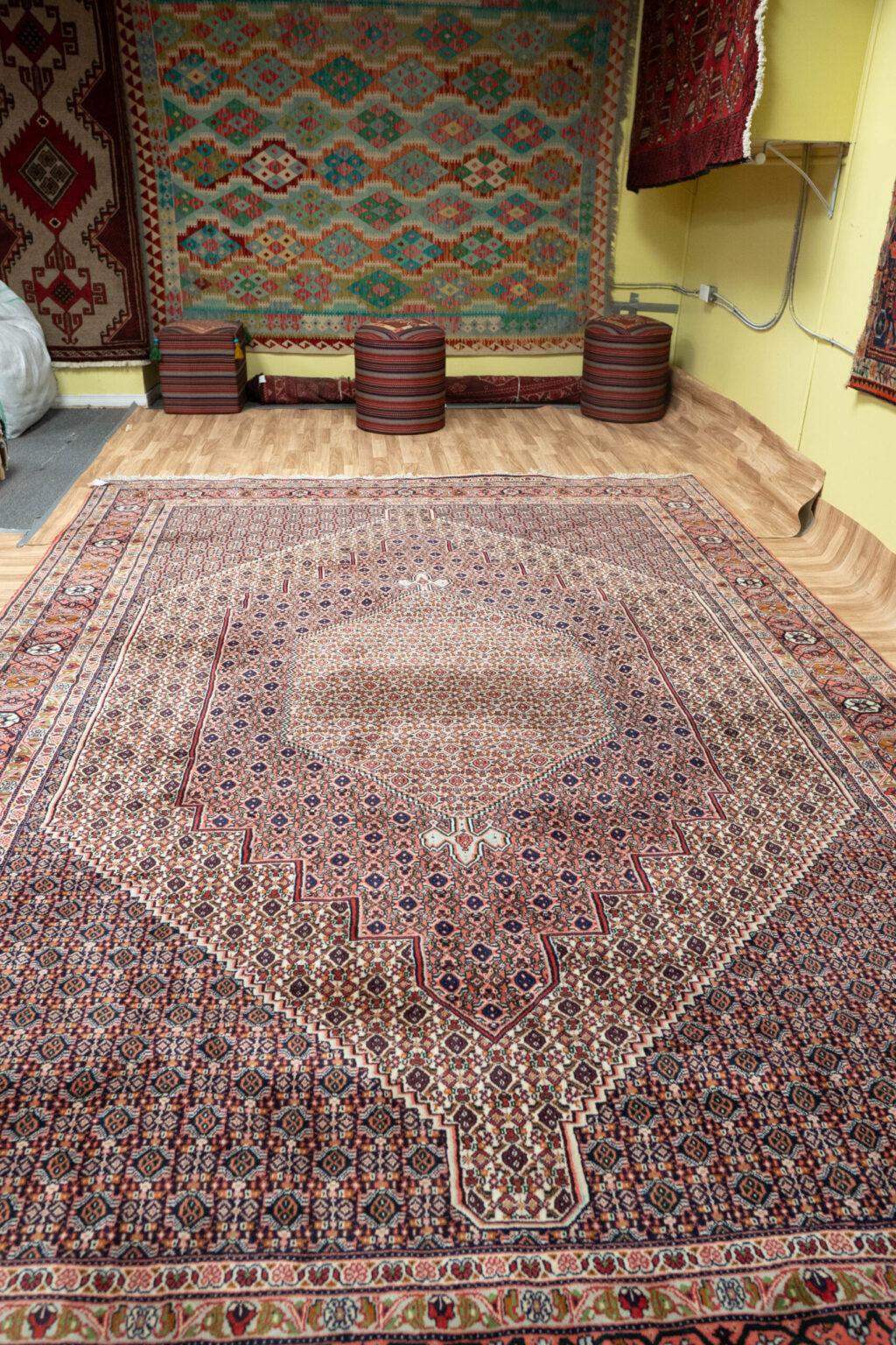 Sanandaj Wool Rug 8.1x11.7 View 6